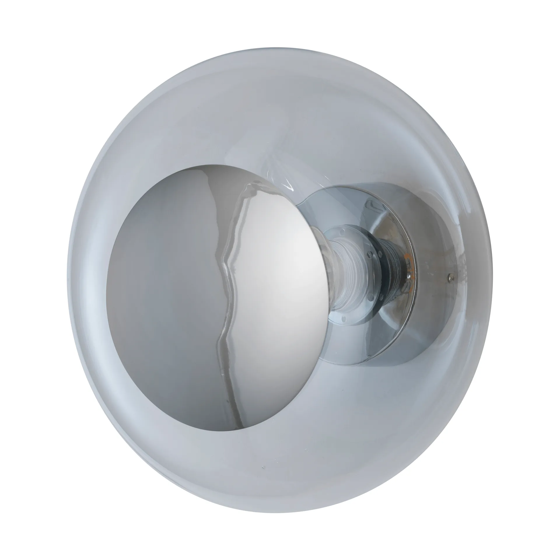 Horizon surface wandlamp, Clear-silver, Ø29 cm EBB & FLOW