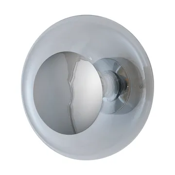 Horizon surface wandlamp - Clear-silver, Ø29 cm - EBB & FLOW