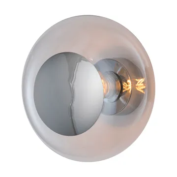 Horizon surface wandlamp - Clear-silver, Ø29 cm - EBB & FLOW