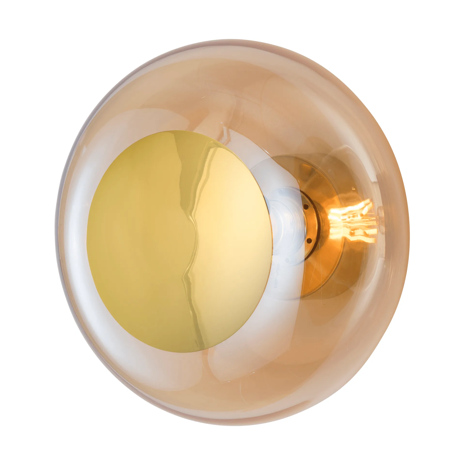 Horizon surface wandlamp, Golden smoke, Ø29 cm EBB & FLOW