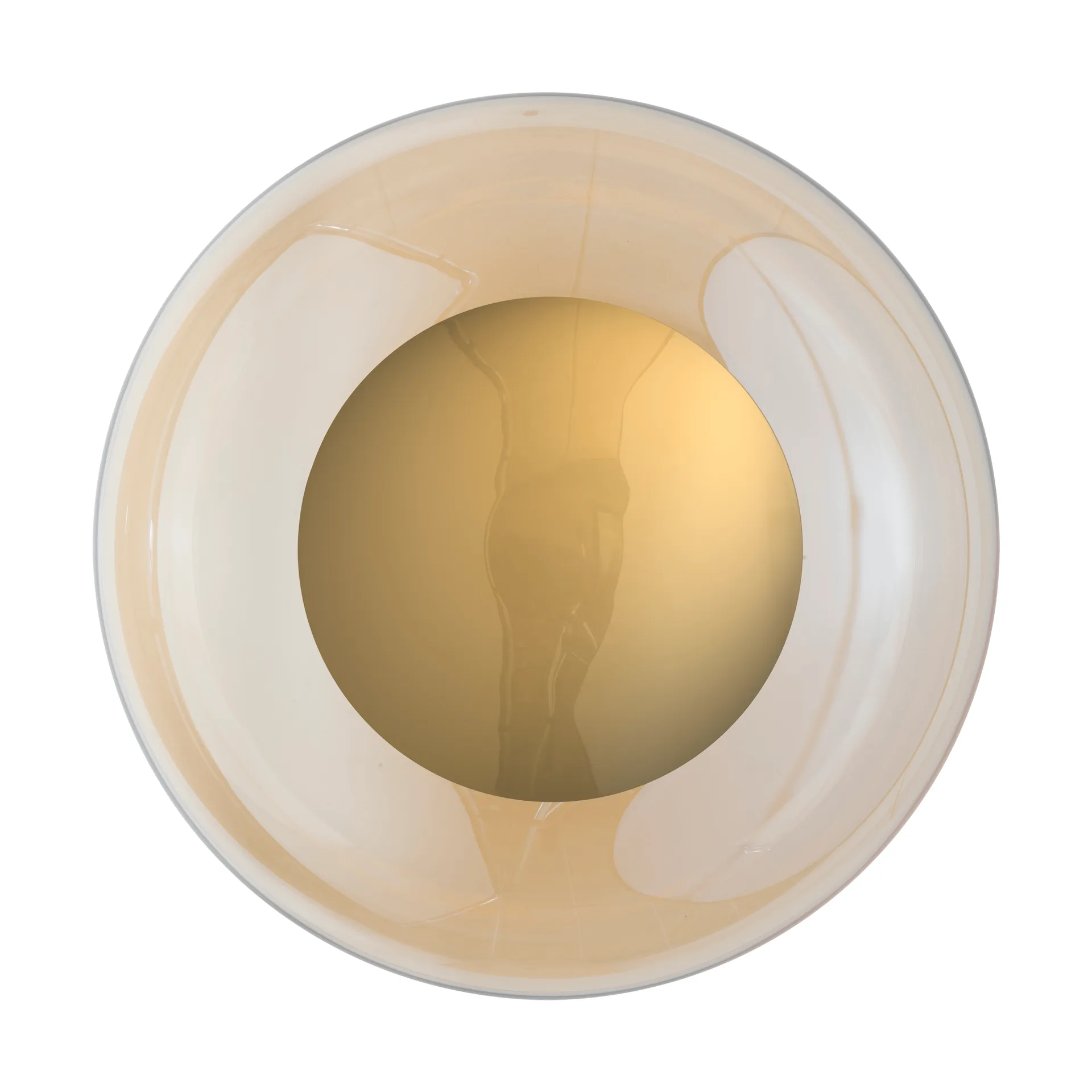 Horizon surface wandlamp, Golden smoke, Ø36 cm EBB & FLOW