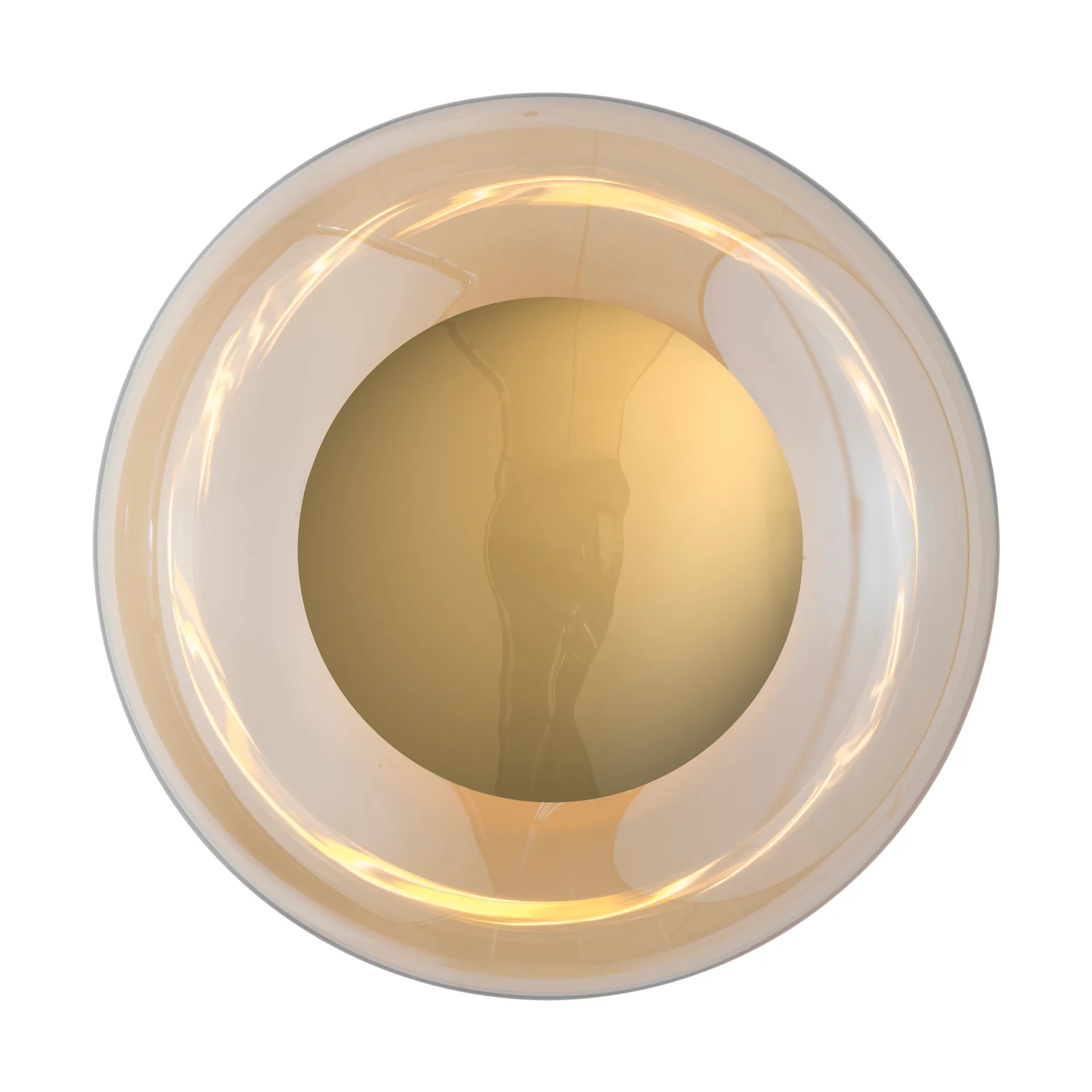 Horizon surface wandlamp, Golden smoke, Ø36 cm EBB & FLOW