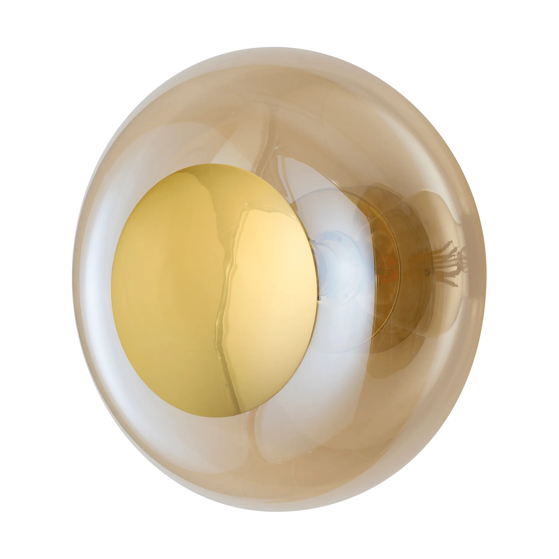 Horizon surface wandlamp, Golden smoke, Ø36 cm EBB & FLOW