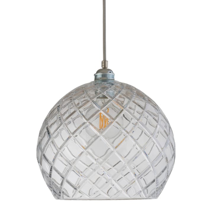 Rowan hanglamp Chrystal Ø 28 cm. - Medium check - zilveren snoer - EBB & FLOW