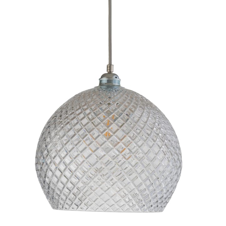 Rowan hanglamp Chrystal Ø 28 cm. - Small check - zilveren snoer - EBB & FLOW