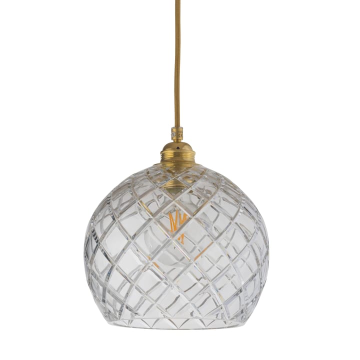 Rowan hanglamp Crystal Ø 22 cm. - Medium check - gouden snoer - EBB & FLOW