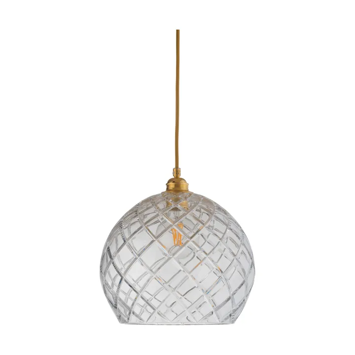 Rowan hanglamp groot, Ø 28 cm. - Crystal, large check - EBB & FLOW