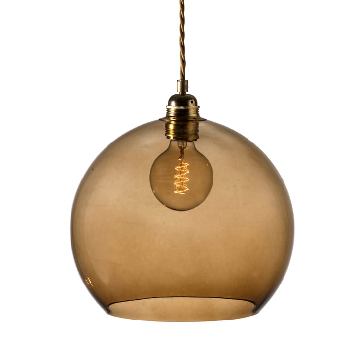 Rowan hanglamp groot, Ø 28 cm. - kastanjebruin - EBB & FLOW