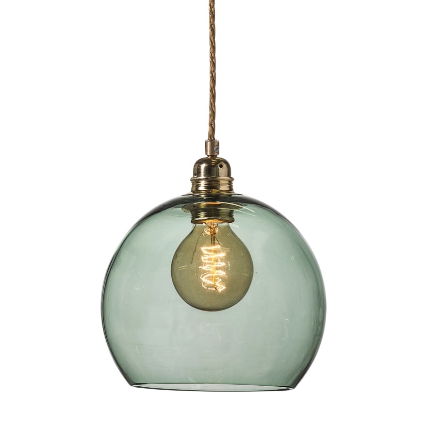 EBB & FLOW Rowan hanglamp M, Ø 22 cm. forest green