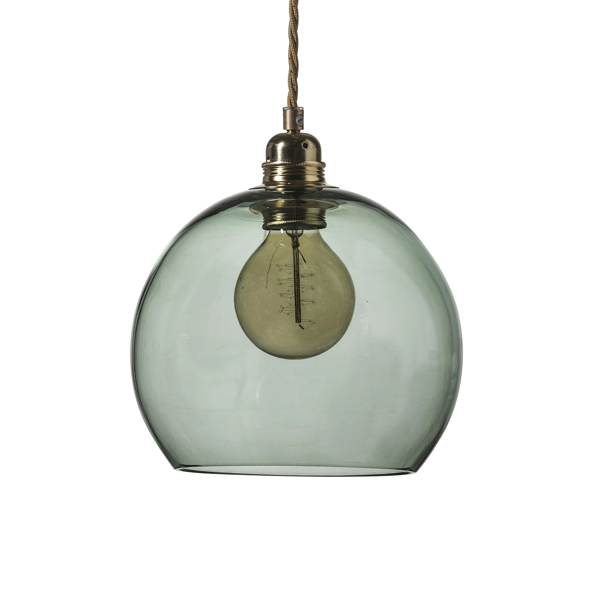 Rowan hanglamp M, Ø 22 cm., forest green EBB & FLOW
