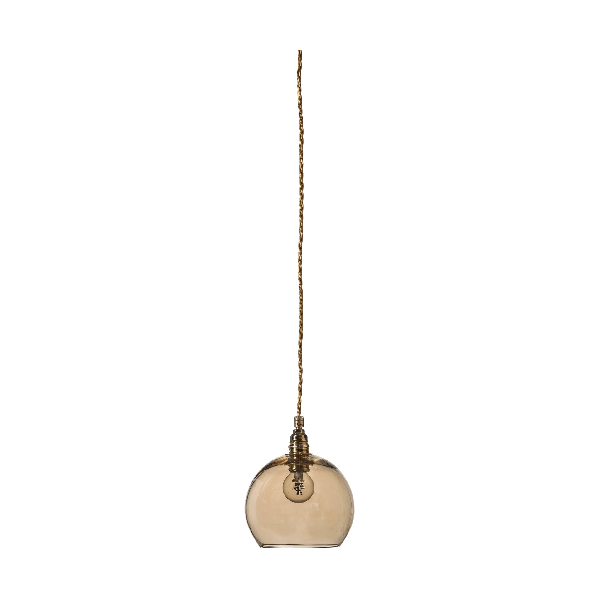 Rowan hanglamp S, Ø 15 cm., Golden smoke EBB & FLOW