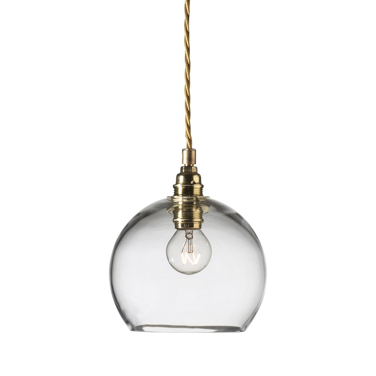 EBB & FLOW Rowan hanglamp S, Ø 15 cm. helder-goud