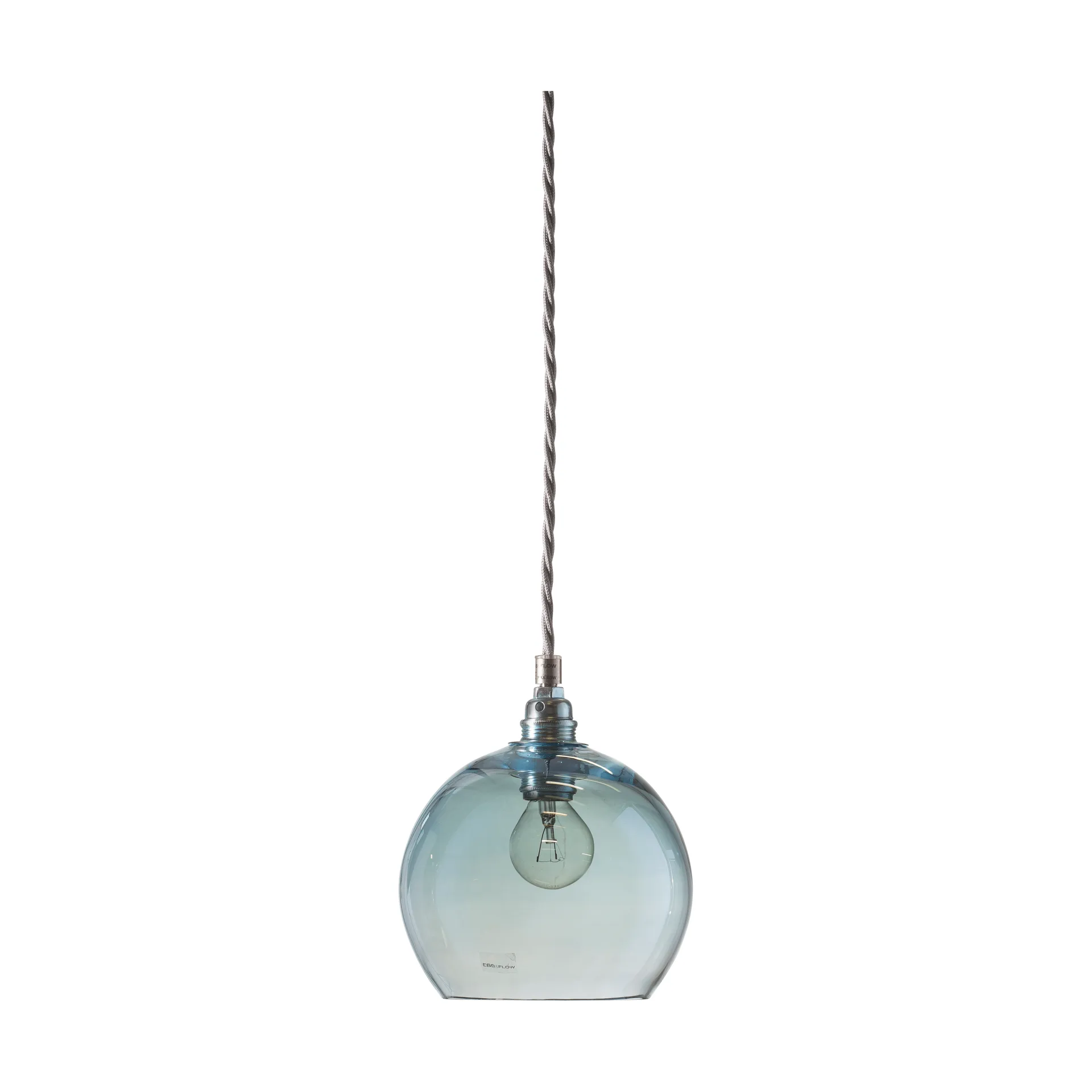 Rowan hanglamp S, Ø 15 cm., Topaz blue EBB & FLOW