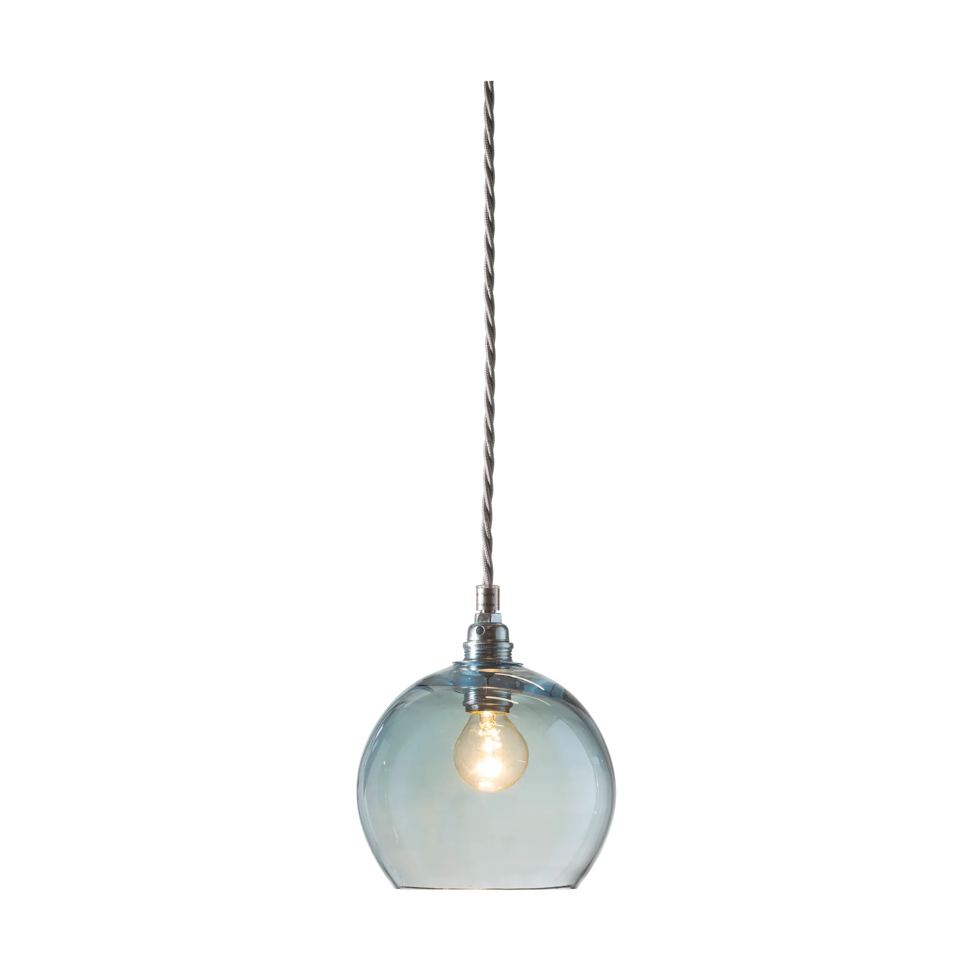 Rowan hanglamp S, Ø 15 cm., Topaz blue EBB & FLOW