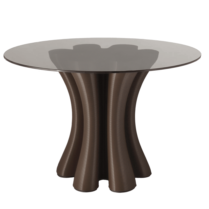 Anemone eettafel Ø110 cm - Chocolate - Ekbacken Studios