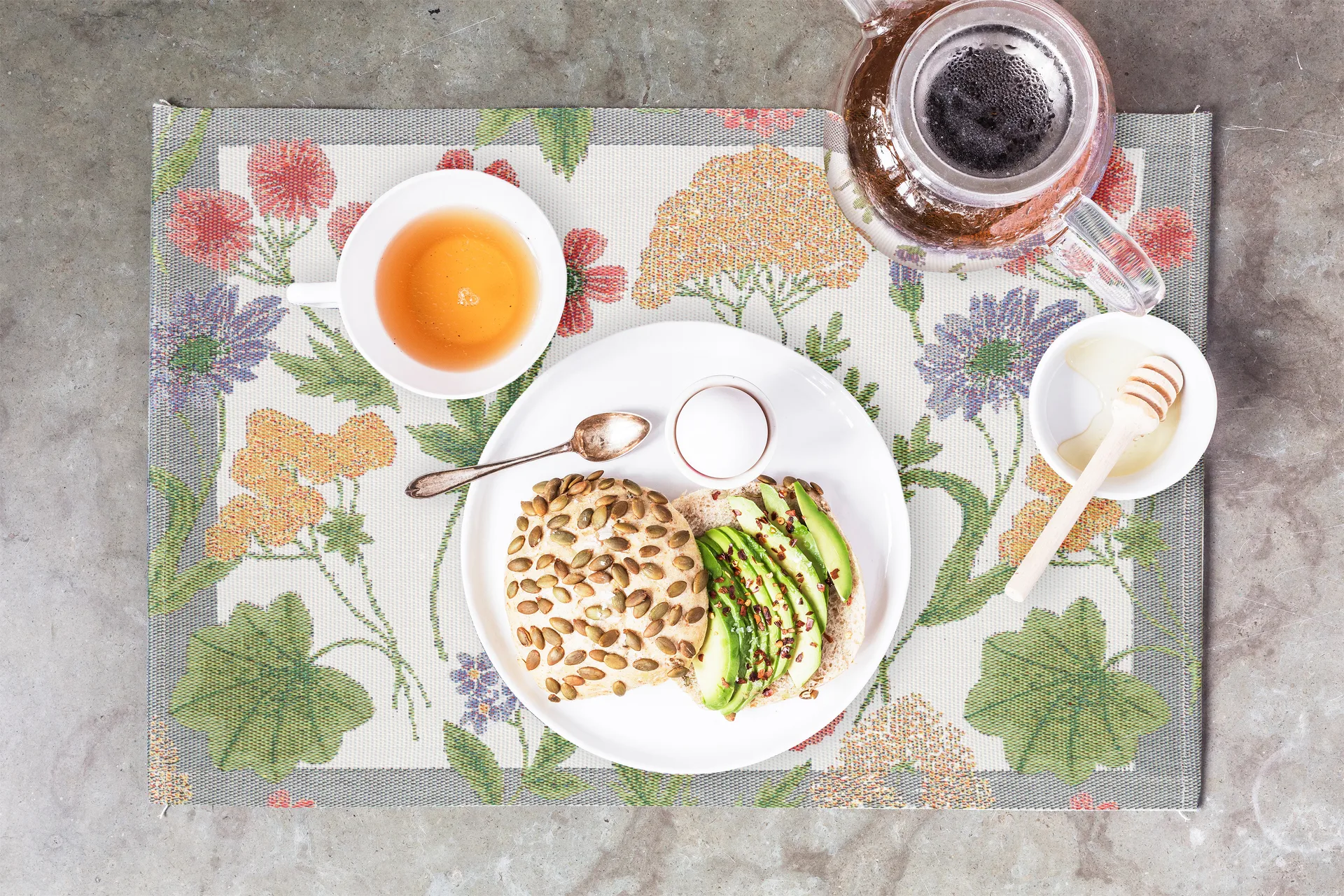 Ängsdröm placemat 35x48 cm, Multi Ekelund Linneväveri