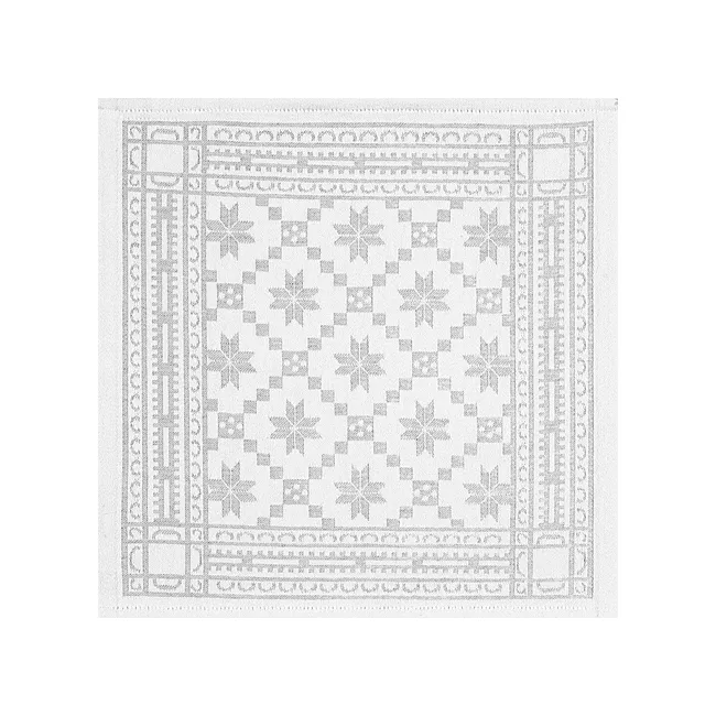 Åttebladrose servet 35 x 35 cm, Beige Ekelund Linneväveri