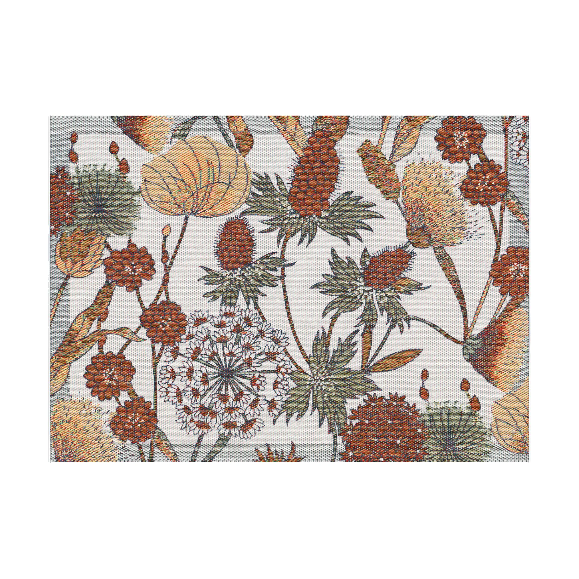 Autumn placemat 35x48 cm, Bruin-rood Ekelund Linneväveri