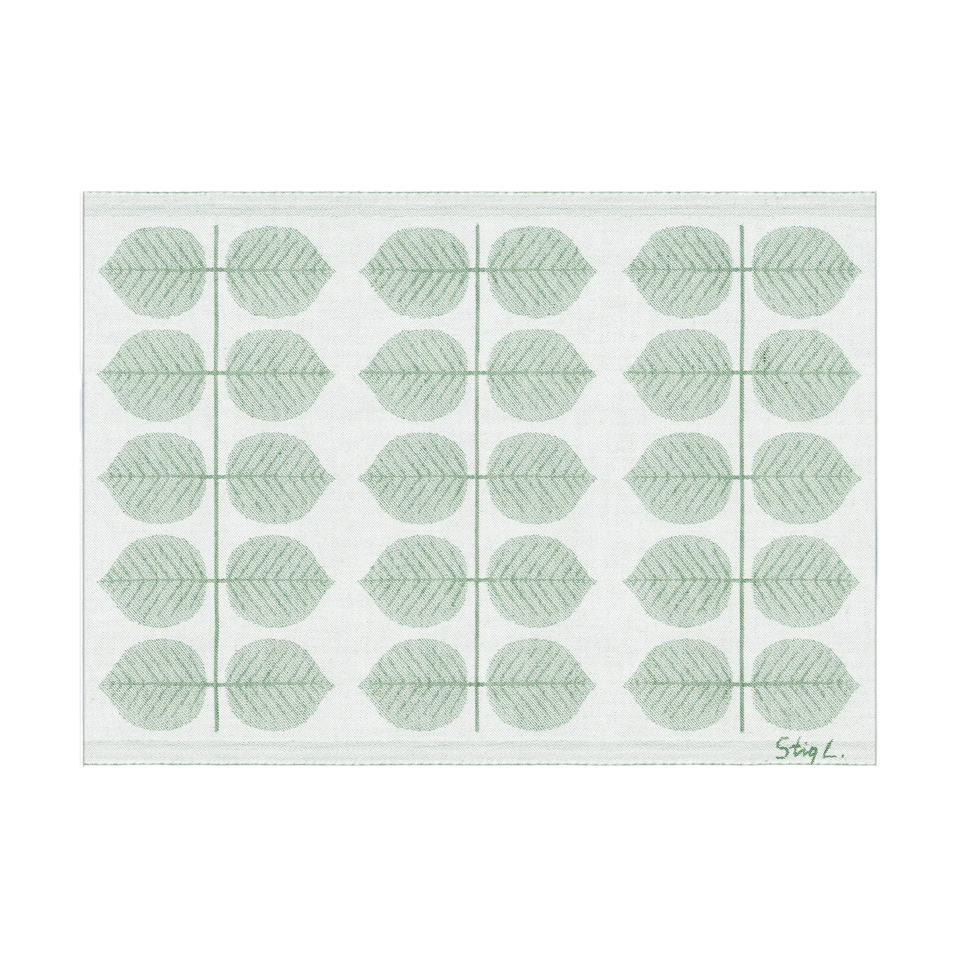 Berså placemat 35x48 cm, Groen Ekelund Linneväveri