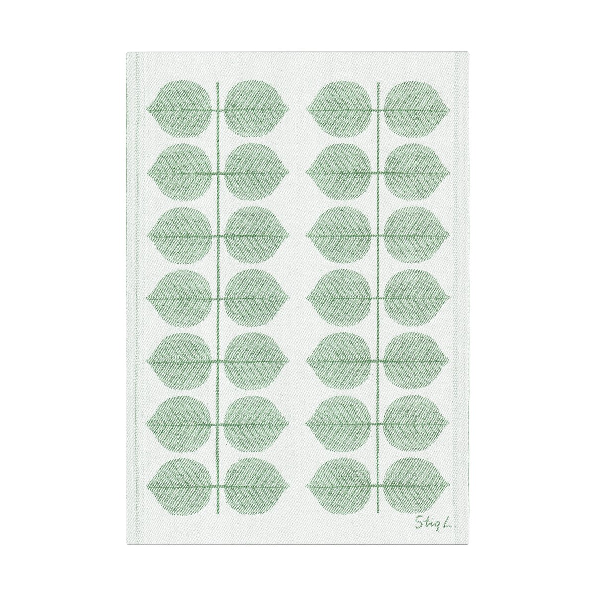 Ekelund Linneväveri Berså theedoek 35x50 cm Groen | Scandinavisch Interieur | Badhanddoeken | Groen