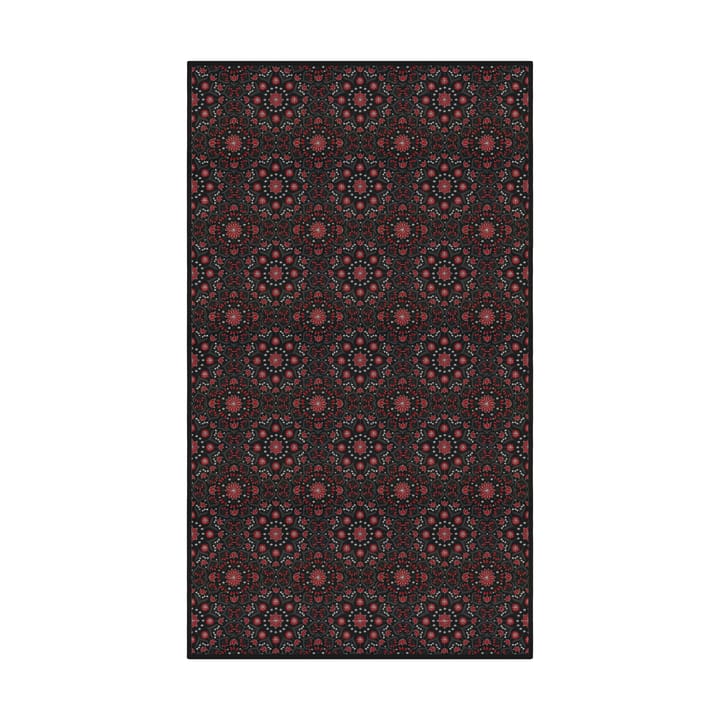 Bettys jul tafelkleed 145x250 cm - Rood-zwart - Ekelund Linneväveri