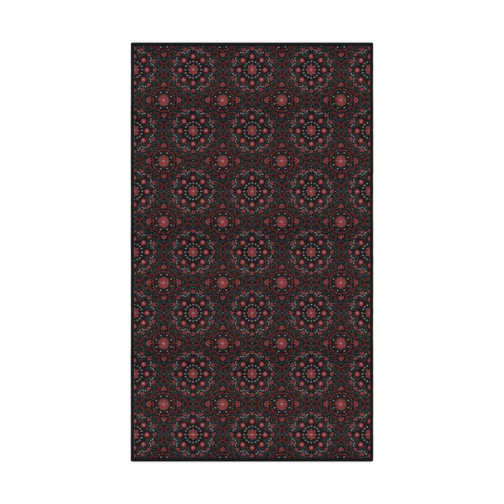 Bettys jul tafelkleed 145x300 cm - Rood-zwart - Ekelund Linneväveri