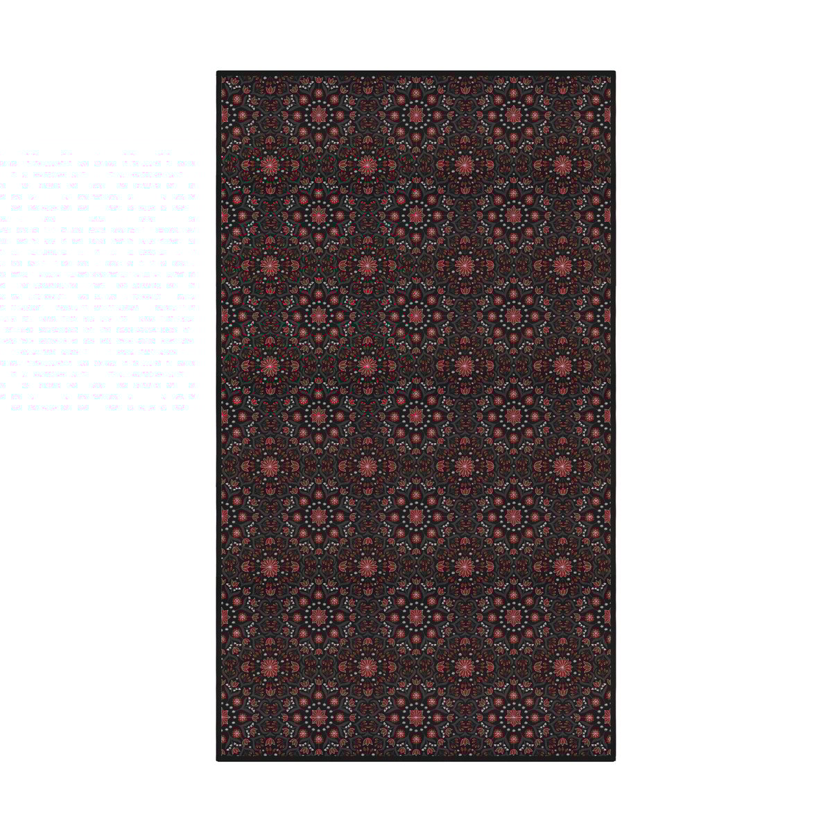 Ekelund Linneväveri Bettys jul tafelkleed 145x300 cm Rood-zwart