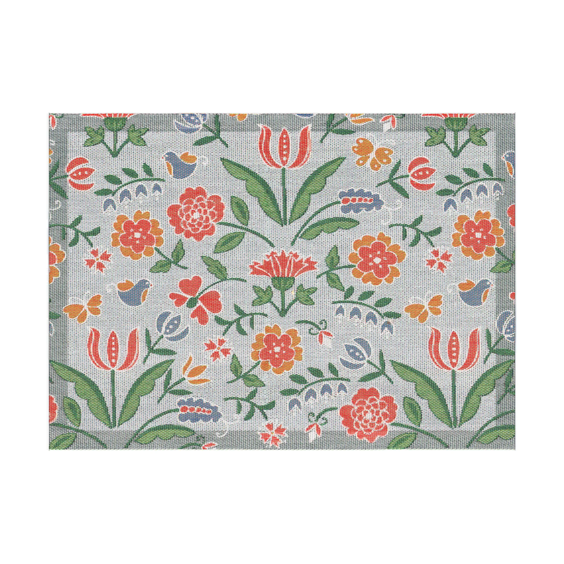 Blomglänta placemat 35x48 cm, Multi Ekelund Linneväveri