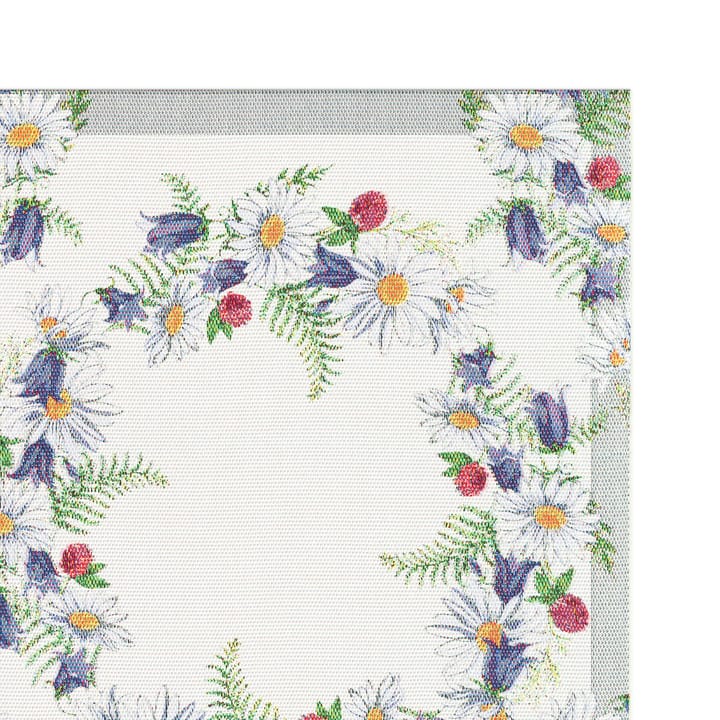 Blomkrans tafelloper 35x120 cm, Multi Ekelund Linneväveri