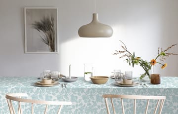 Blomranka tafelkleed - 150x150 cm - Ekelund Linneväveri
