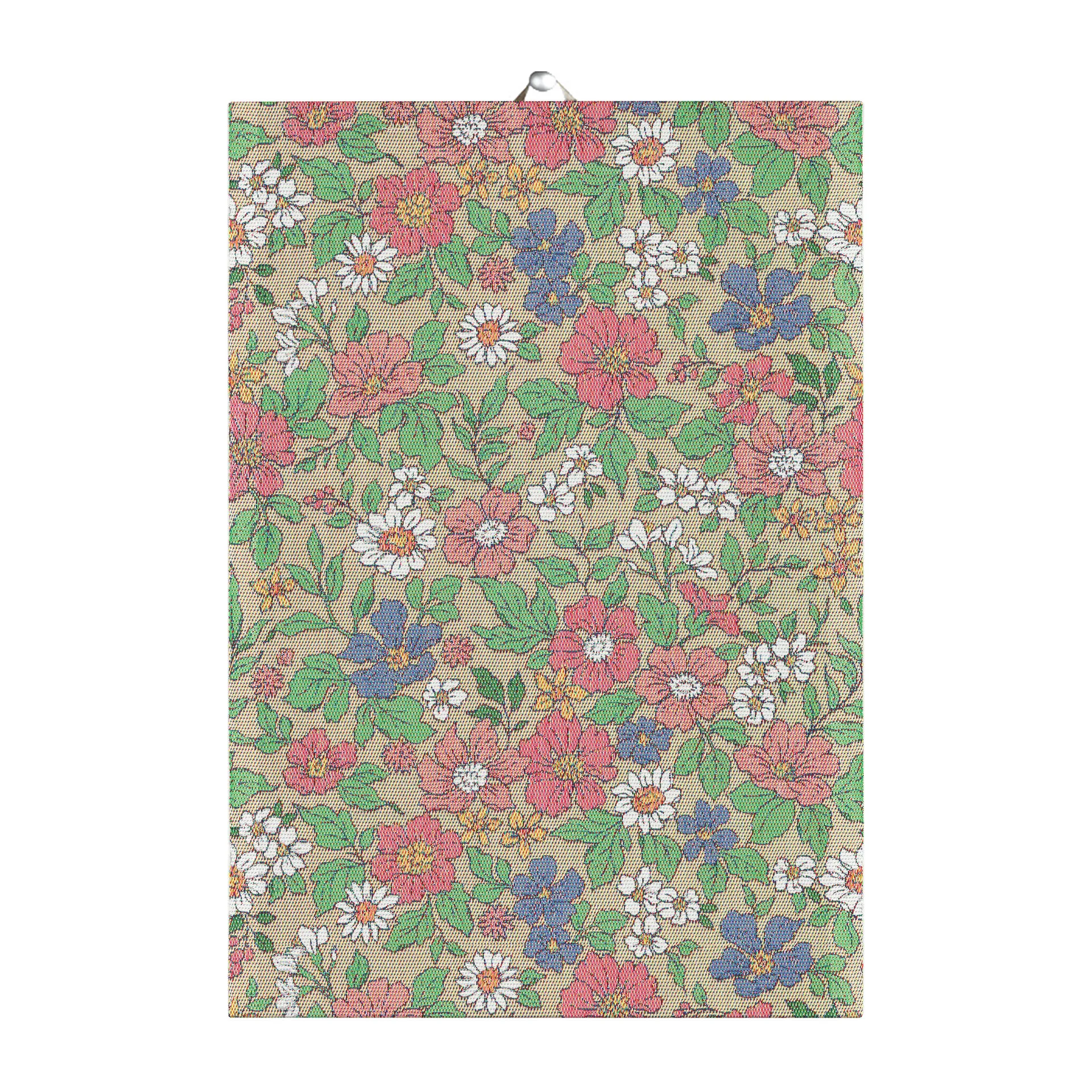 Blomsteräng keukenhanddoek, 35x50 cm Ekelund Linneväveri
