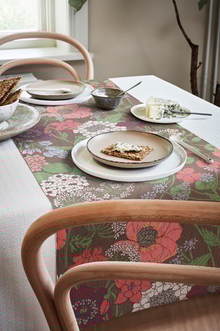Blomsterfång tafelloper 35x140 cm, Multi Ekelund Linneväveri