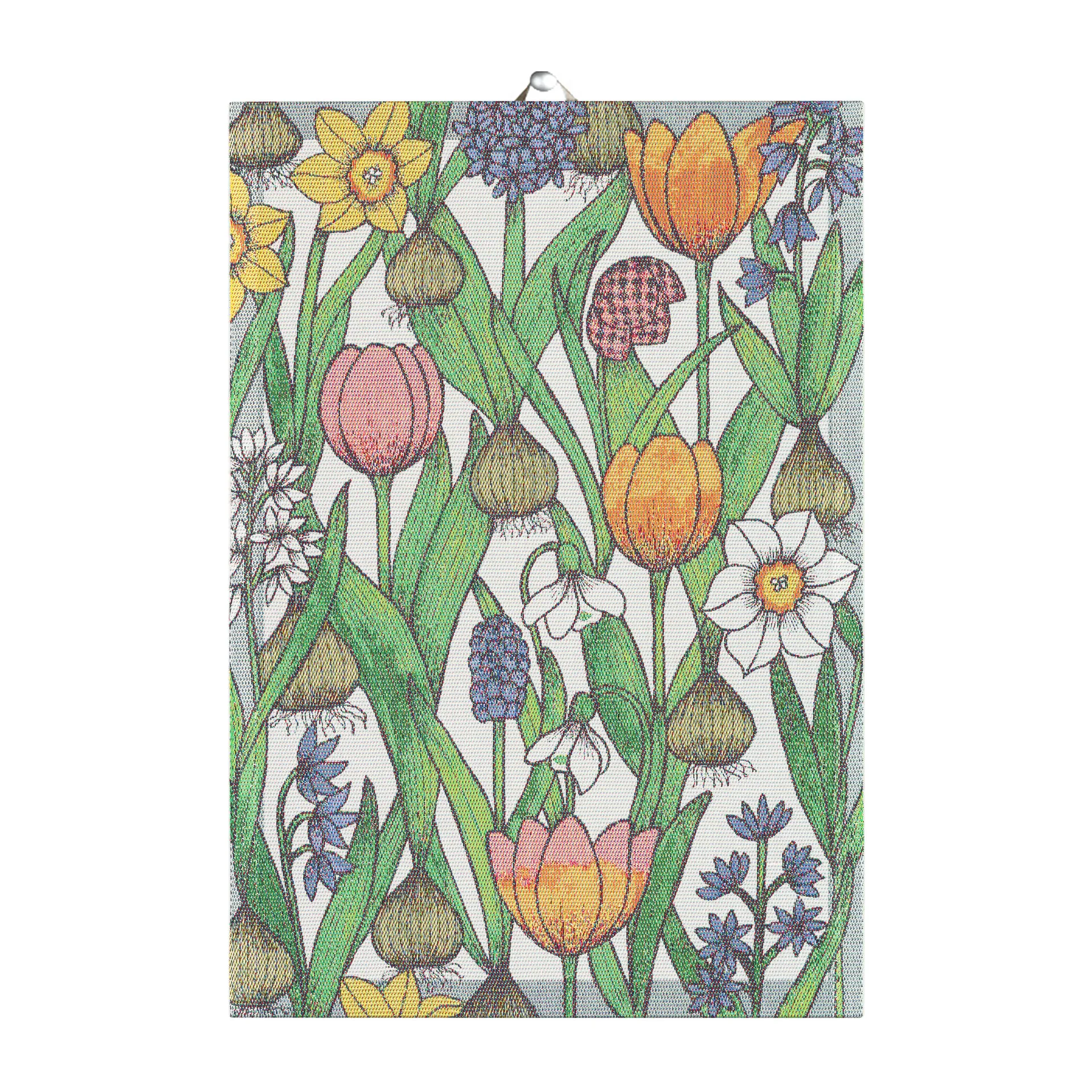 Blomsterlök keukenhanddoek, 35x50 cm Ekelund Linneväveri