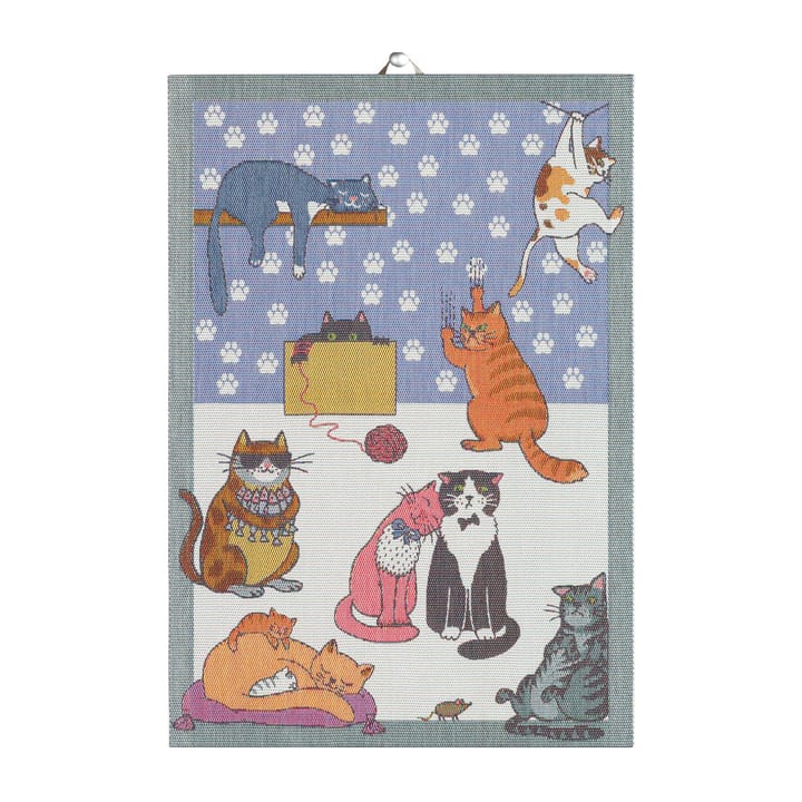 Cats fun keukenhanddoek - 35x50 cm - Ekelund Linneväveri