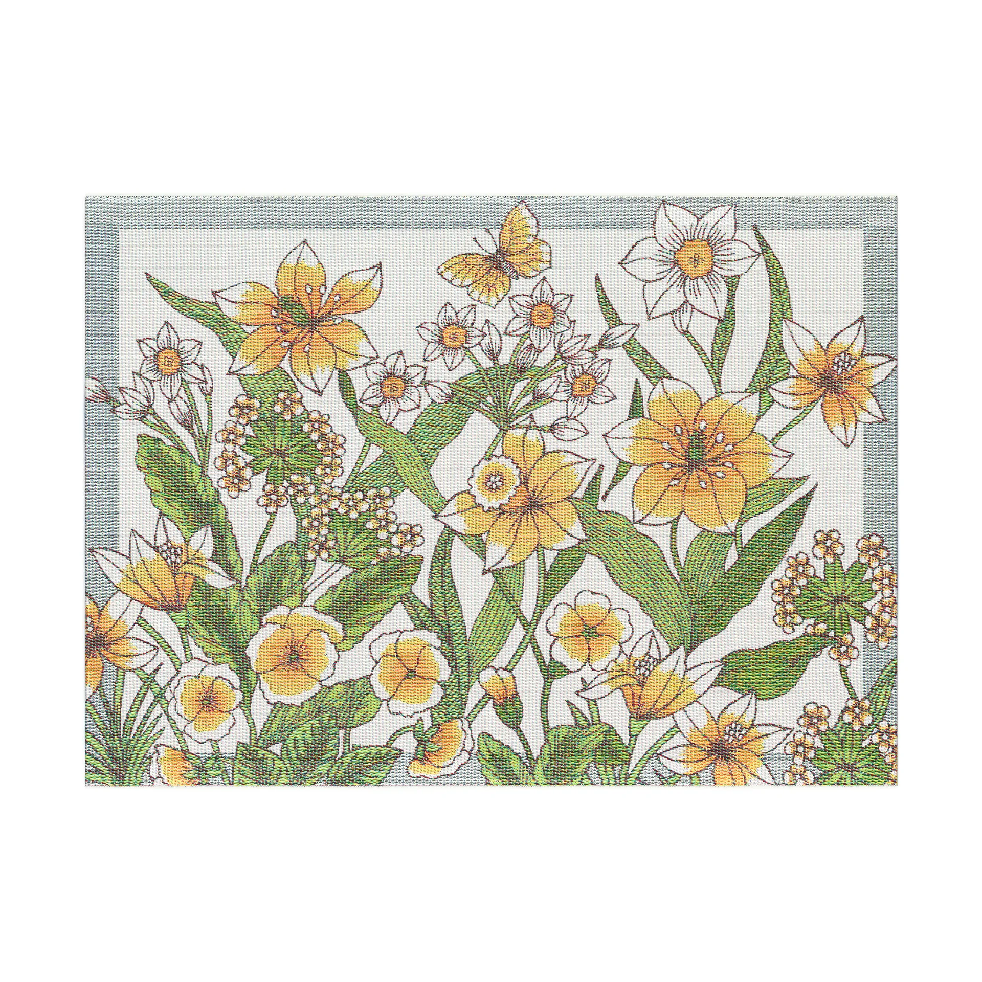 Daffodil placemat 35x48 cm, Geel Ekelund Linneväveri