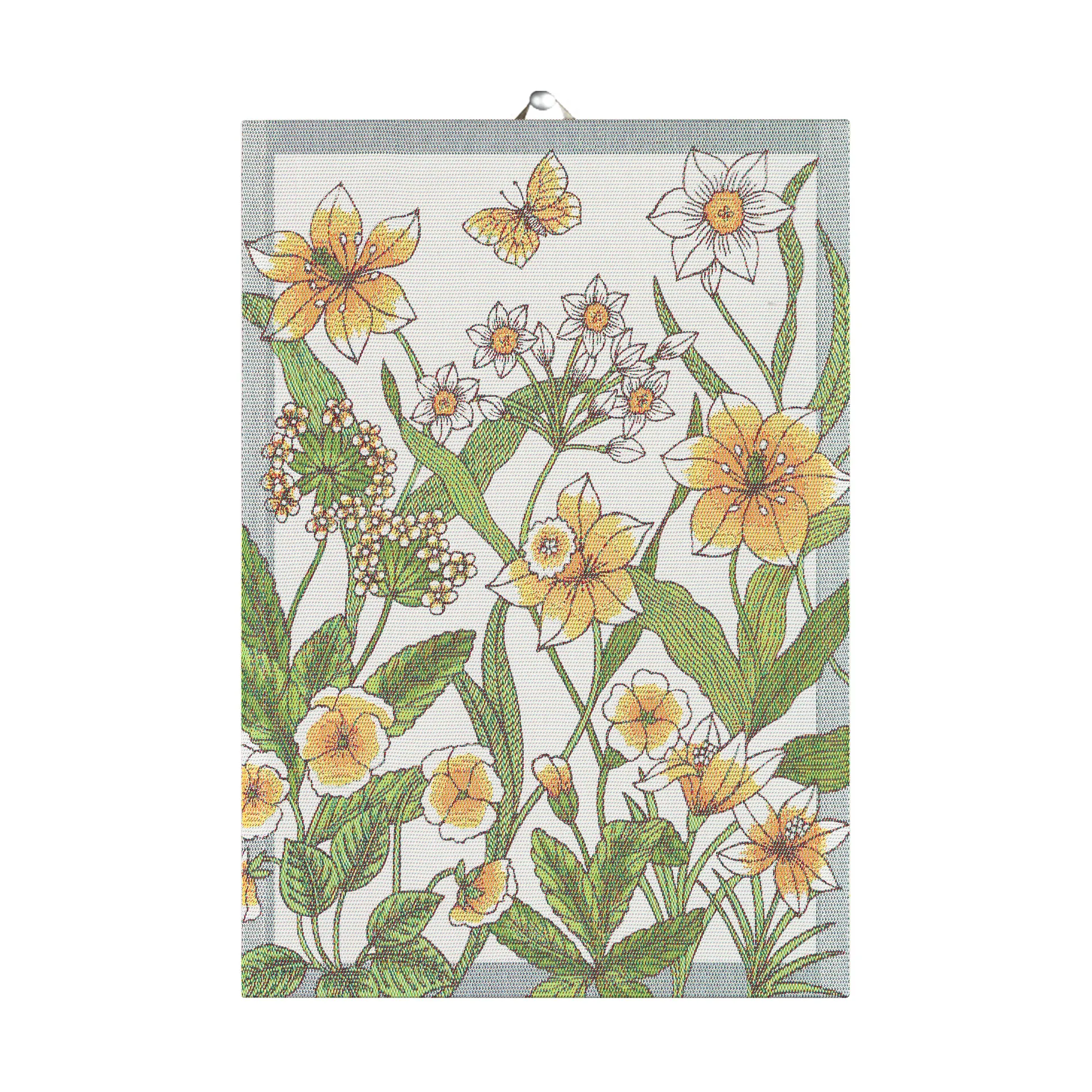 Daffodil theedoek 35x50 cm, Geel Ekelund Linneväveri