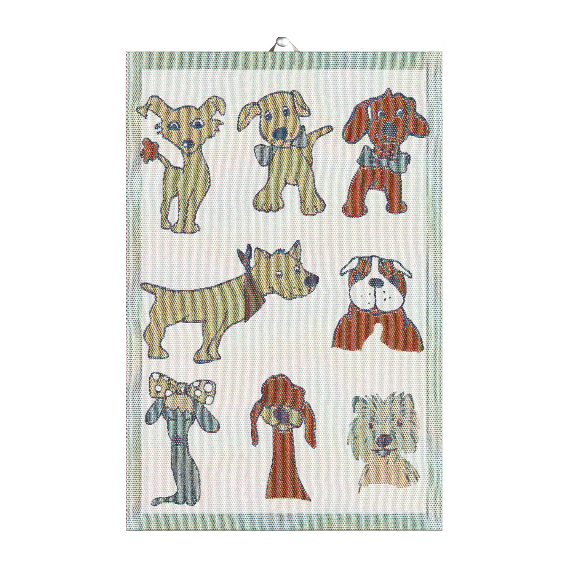 Dogs keukenhanddoek, 40x60 cm Ekelund Linneväveri