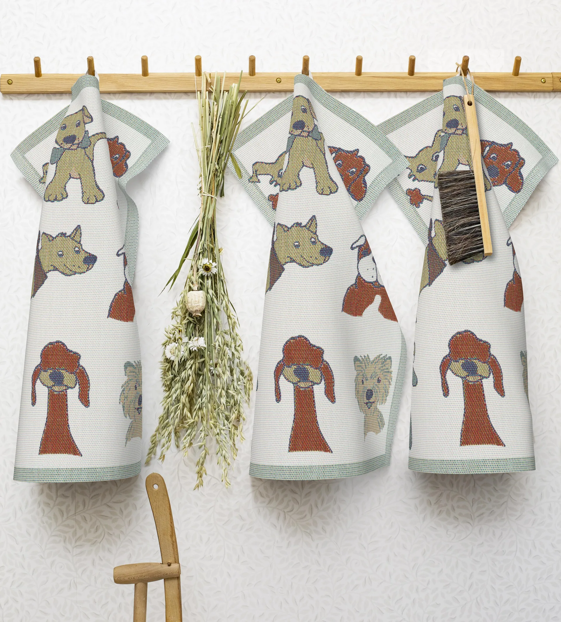 Dogs keukenhanddoek, 40x60 cm Ekelund Linneväveri