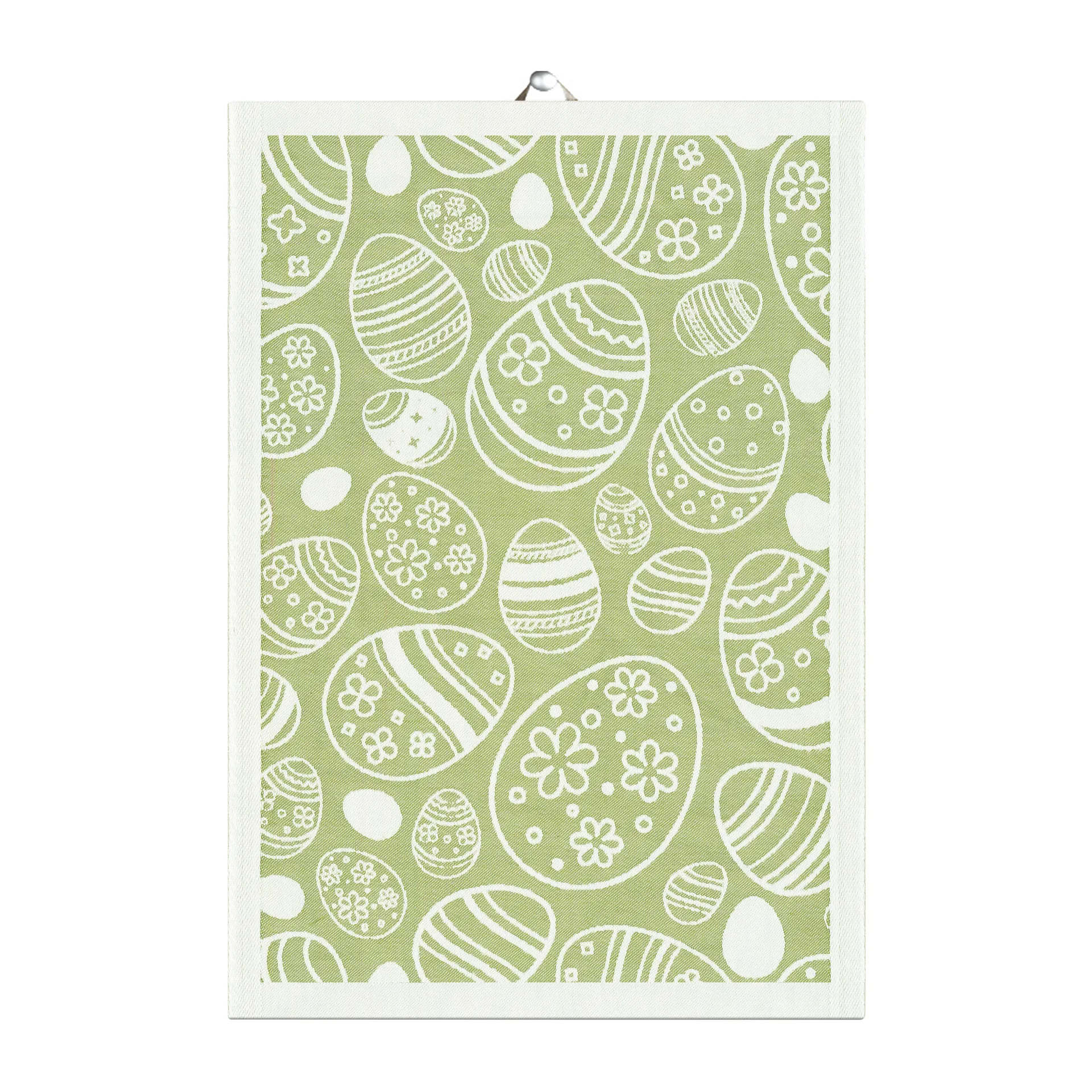 Easter Egg keukenhanddoek 35x50 cm, Groen Ekelund Linneväveri