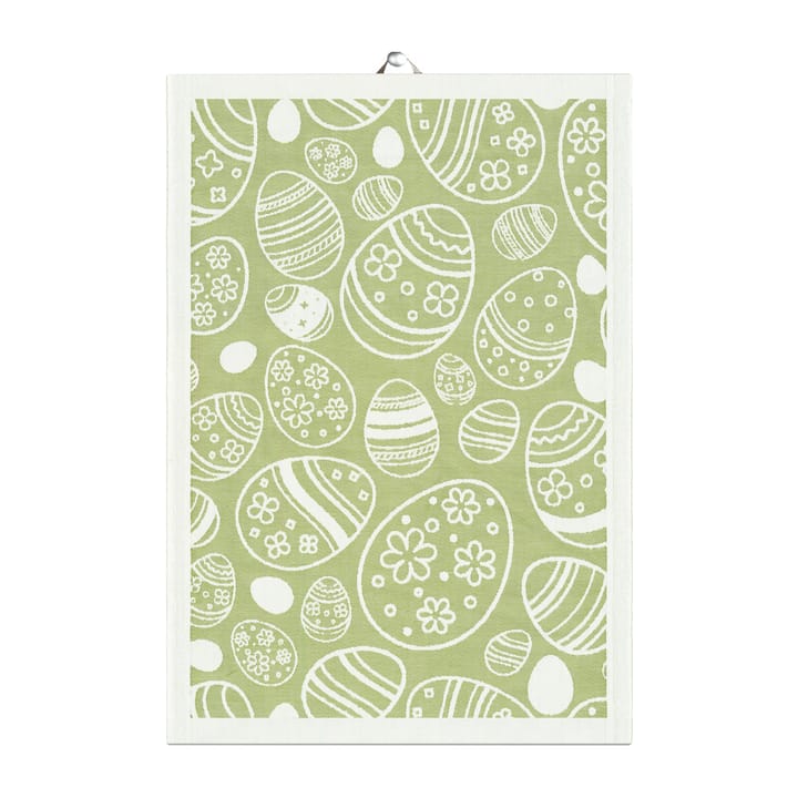 Easter Egg keukenhanddoek 35x50 cm, Groen Ekelund Linneväveri