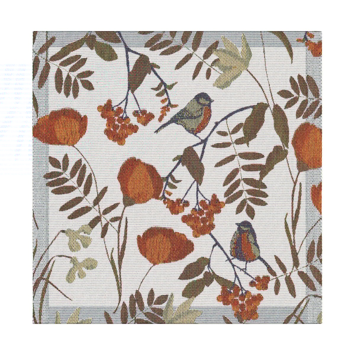 Ekelund Linneväveri Fåglabäck servet 35x35 cm Bruin-oranje