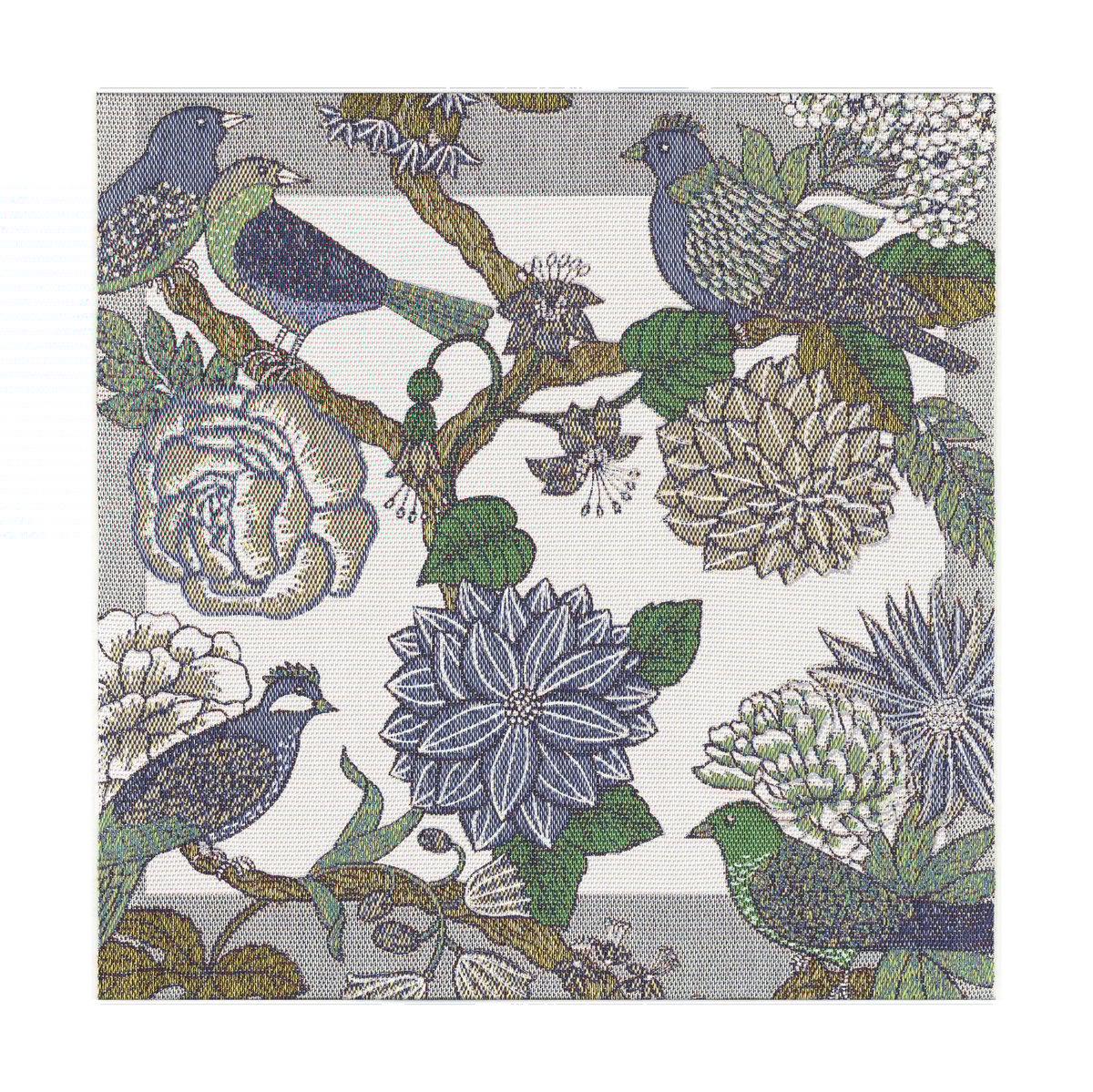 Ekelund Linneväveri Fåglabo servet 35x35 cm Multi | Scandinavisch Interieur | Linnen & katoenen servetten | Multi