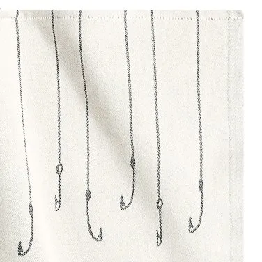 Fiskeläge theedoek, 35 x 50 cm. Ekelund Linneväveri