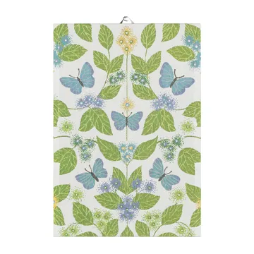Fjärilsdröm keukenhanddoek 35x50 cm - Groen - Ekelund Linneväveri