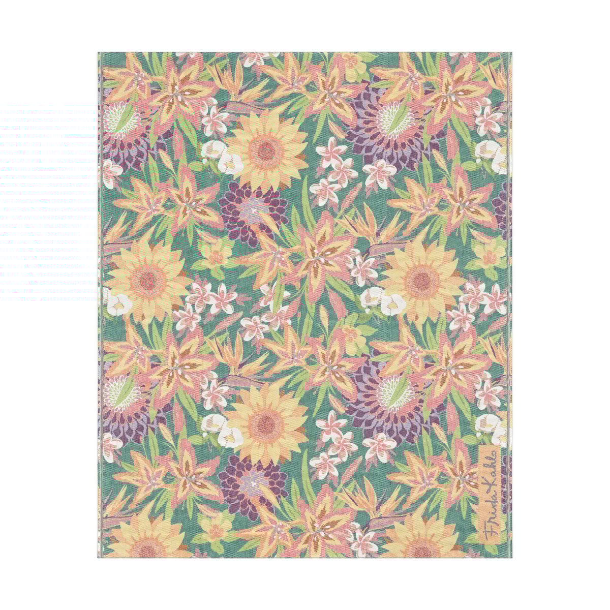 Ekelund Linneväveri Flores deken 140x170 cm Multi | Scandinavisch Interieur | Wollen dekens & spreien | Multi