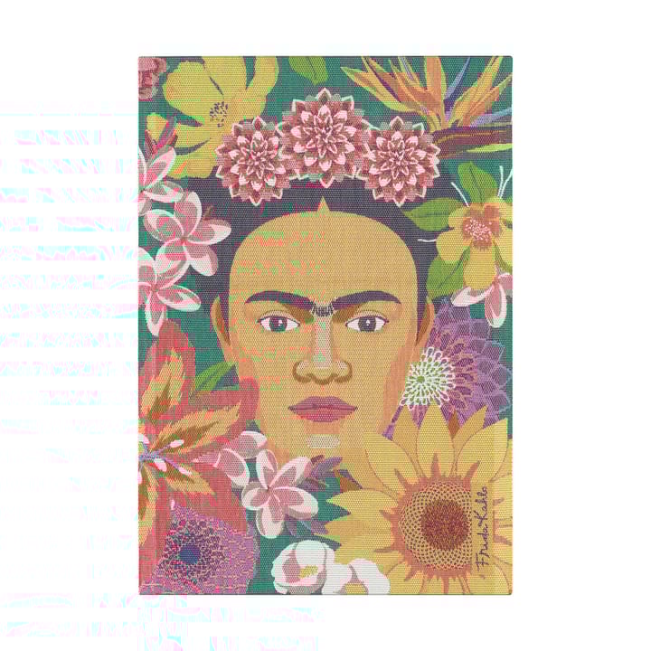 Flores keukenhanddoek 35x50 cm - Multi - Ekelund Linneväveri