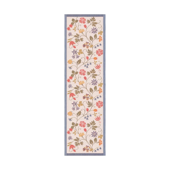 Flower tafelloper 35x120 cm - Multi - Ekelund Linneväveri