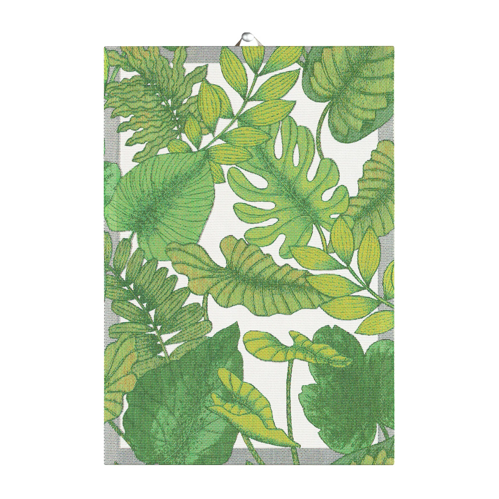 Foliage keukenhanddoek 35x50 cm, Groen Ekelund Linneväveri