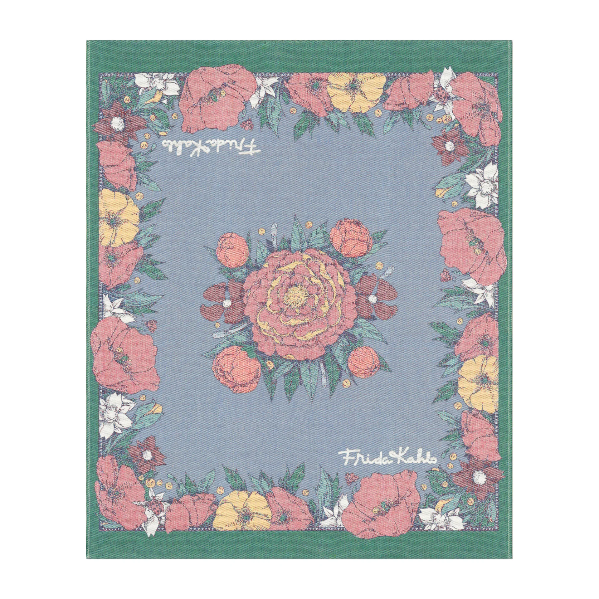 Frida Kahlo deken 140x170 cm, Vida Ekelund Linneväveri