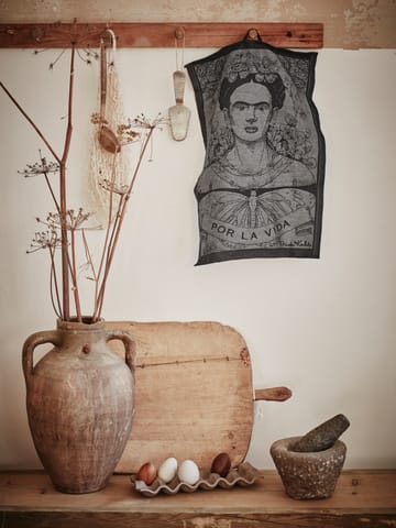 Frida Kahlo keukenhanddoek 35x50 cm - Fuerza - Ekelund Linneväveri